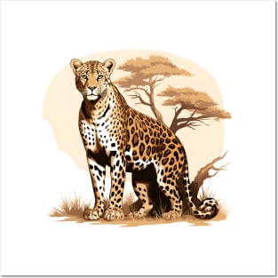 African Leopard Posters and Art